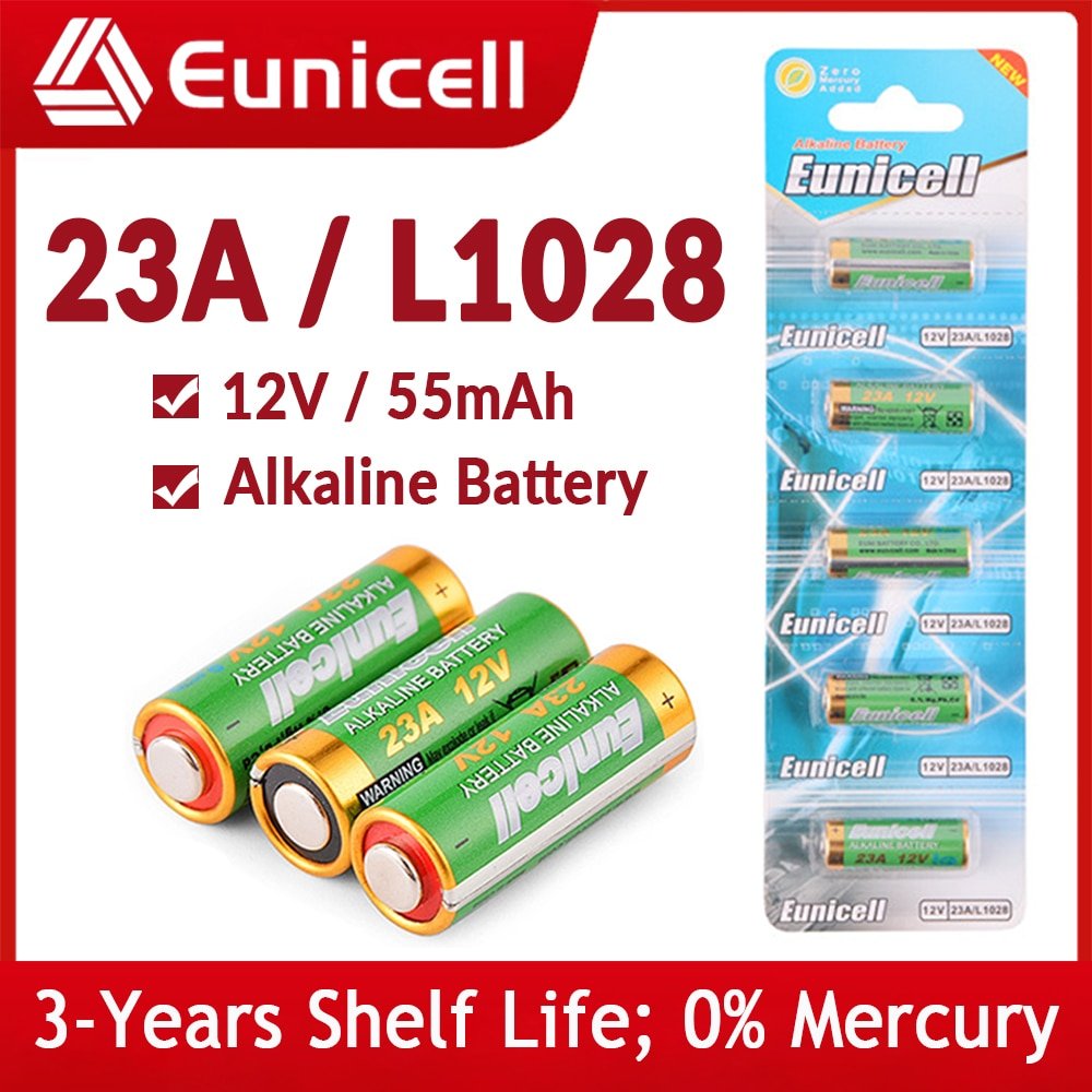 10-pack 23A/L1028 12V Alkaline Batterier - MaxaLusten