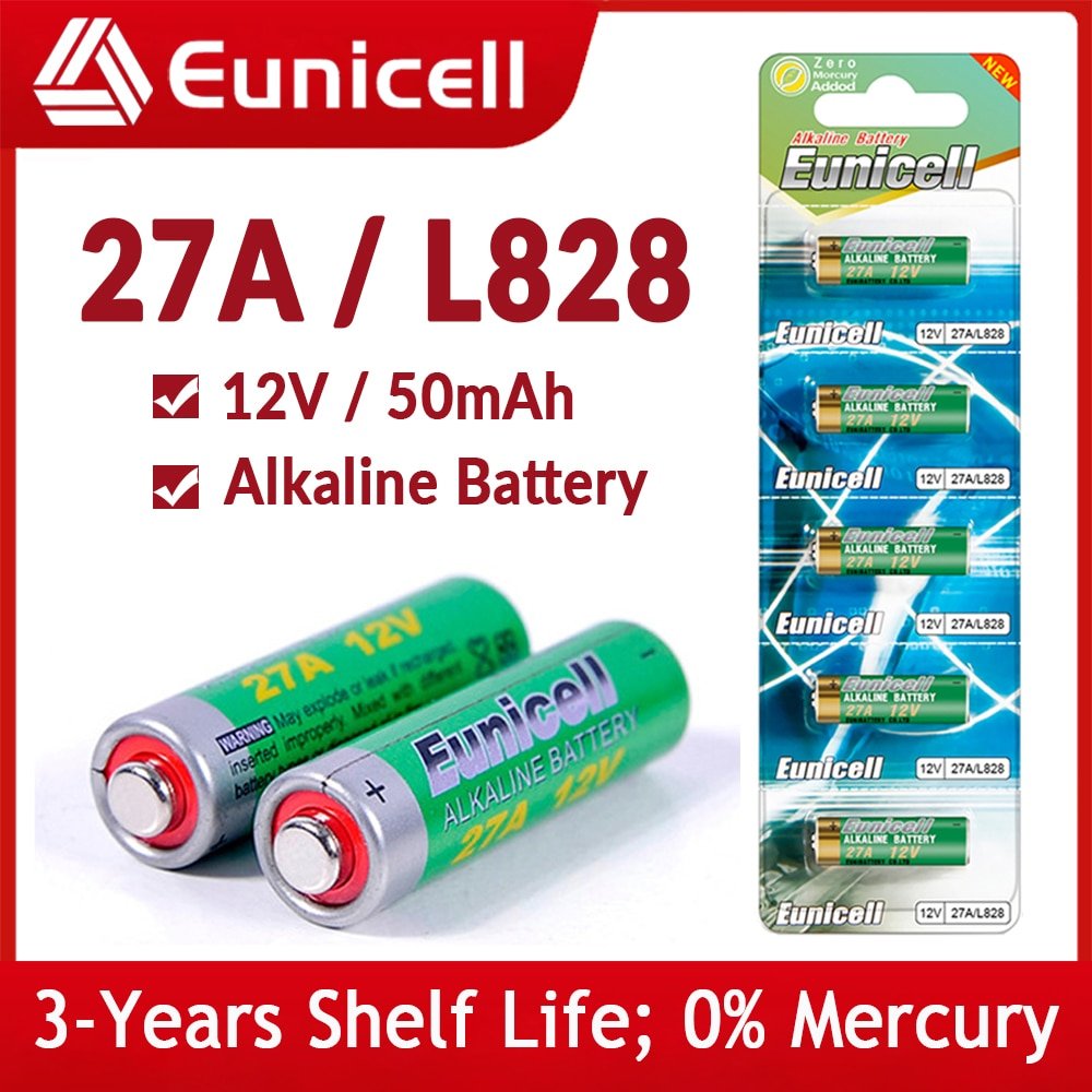 10-pack 27A/L828 12V Alkaline Batterier - MaxaLusten