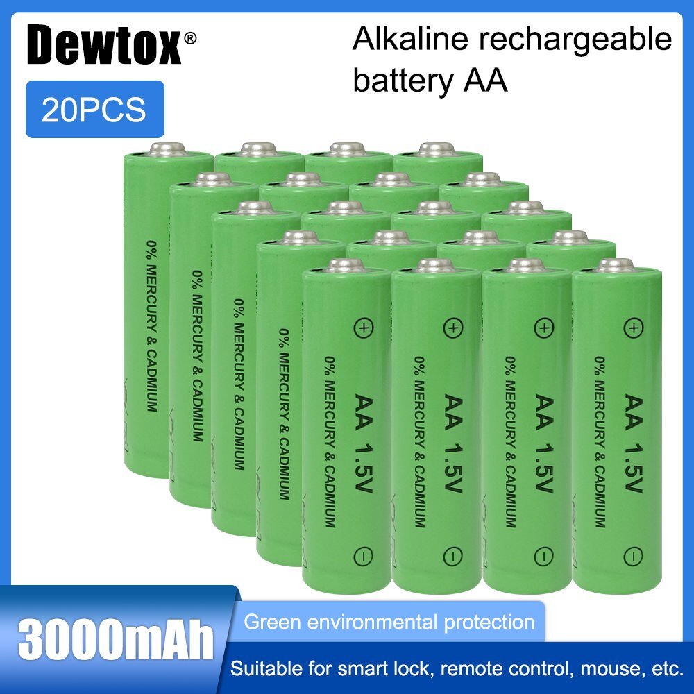 4/8/20-pack AA Uppladdningsbara Batterie 3000mAh - MaxaLusten