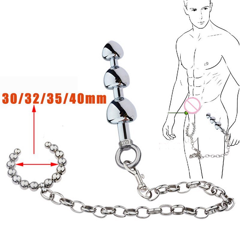 Analplugg kedjad med penisring - MaxaLusten