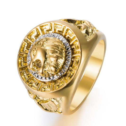 "Championship"-ring med lejonmärke - MaxaLusten