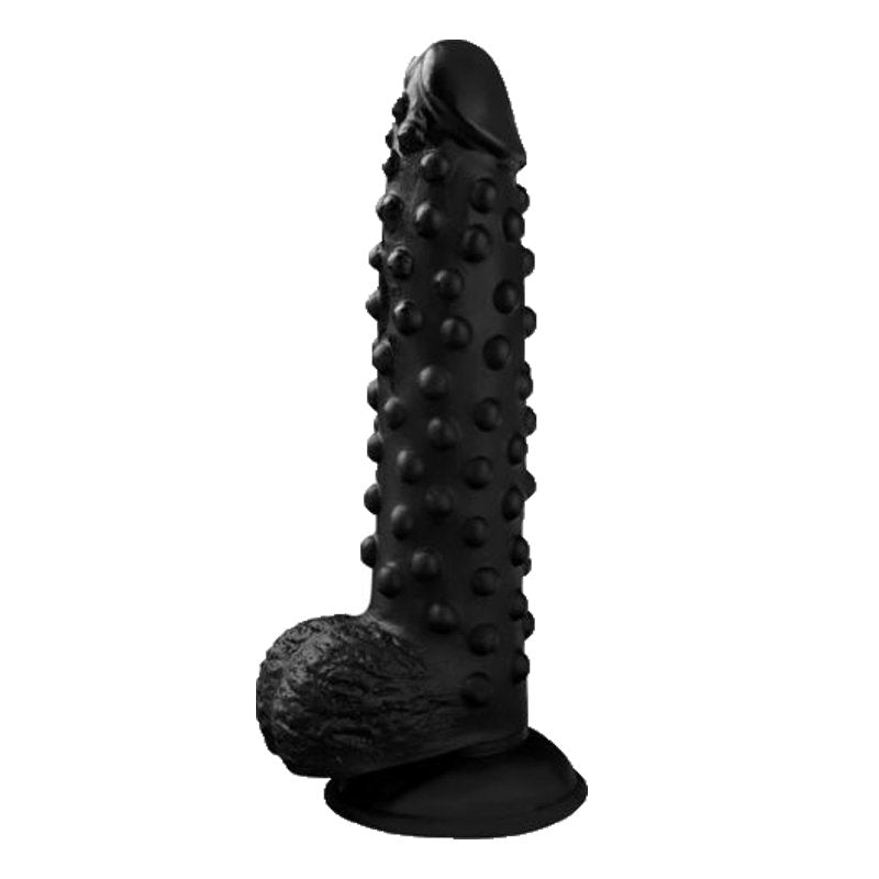 Knottrig penis dildo med sugpropp - 24cm - MaxaLusten