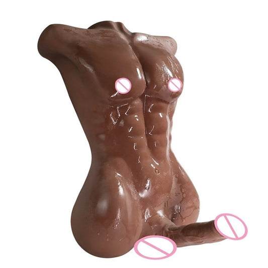 Realistisk manlig halvkropps docka eller bara nedre del (rumpa+penis) - Verklig storlek