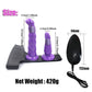 Strap-on med dubbelpenis och vibrator - MaxaLusten