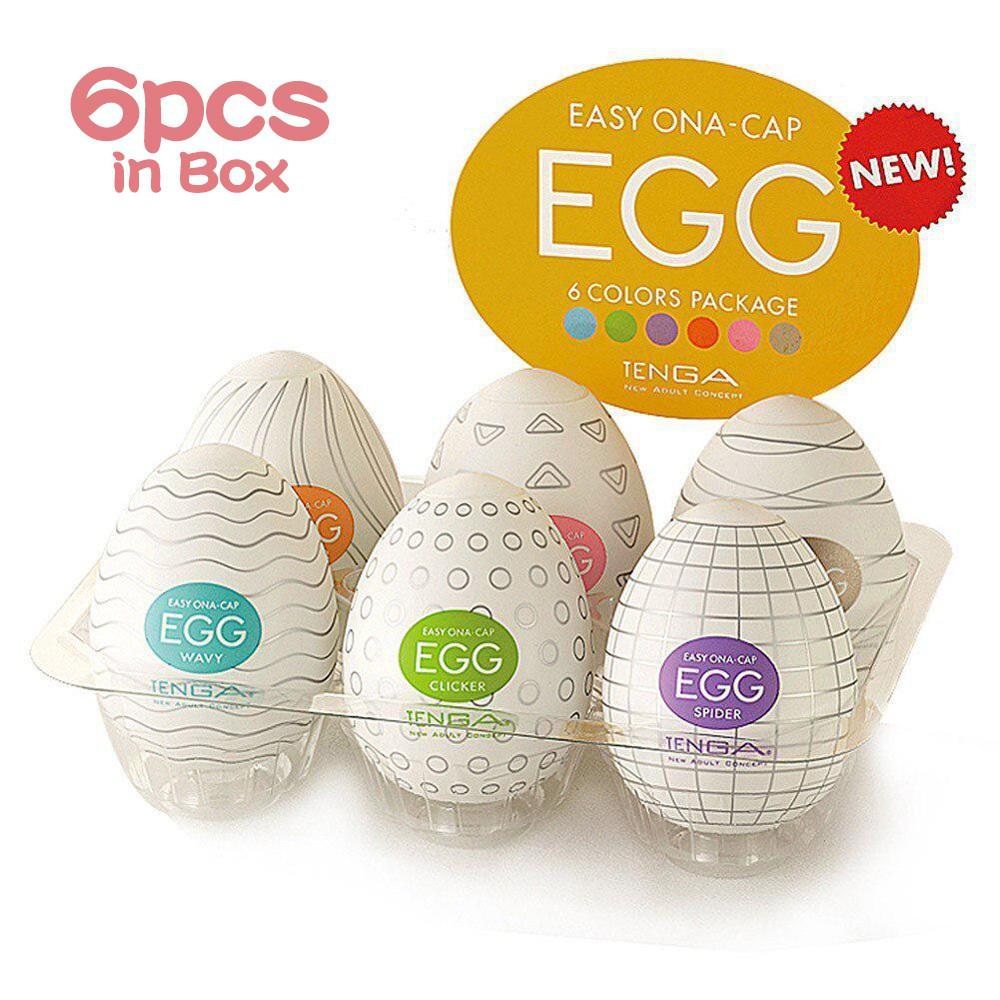 TENGA EGG för masturbering - 6-pack+glidmedel - MaxaLusten