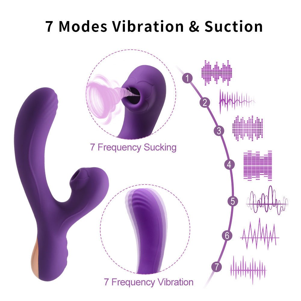 Vibrator med sug-effekt stimulator - MaxaLusten