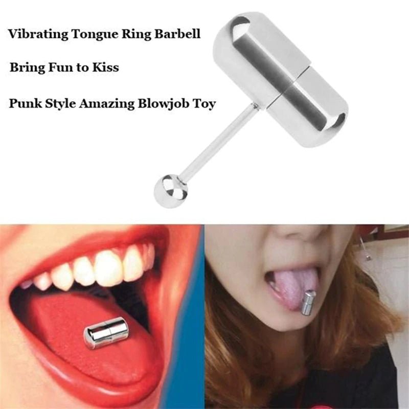 Vibrerande tungpiercing! - MaxaLusten